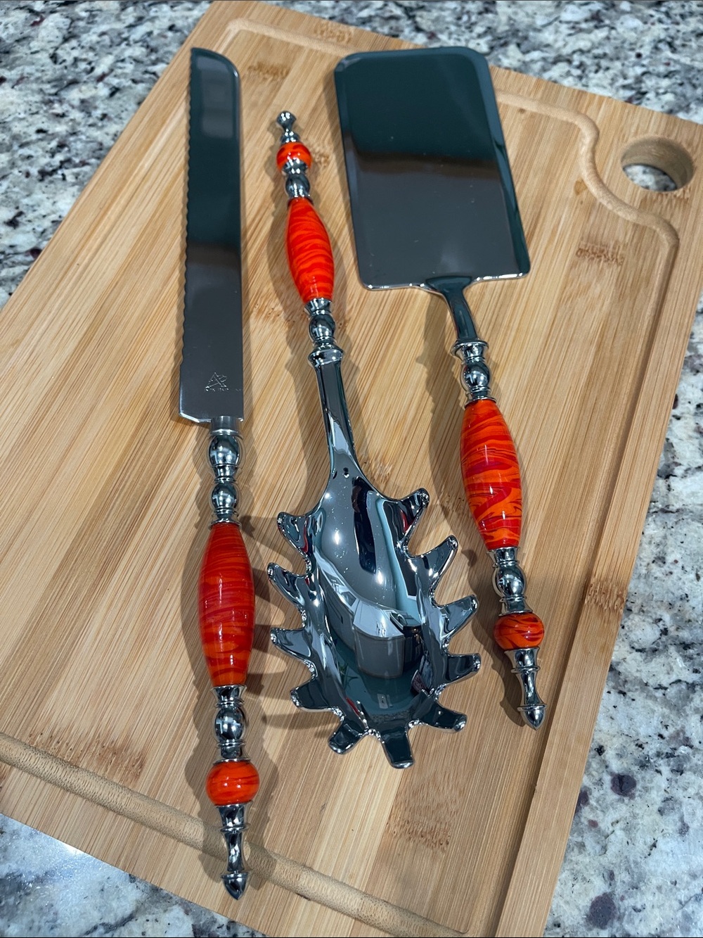 Decorative Italian Glass Kitchen Utensils - Picture 4 of 8